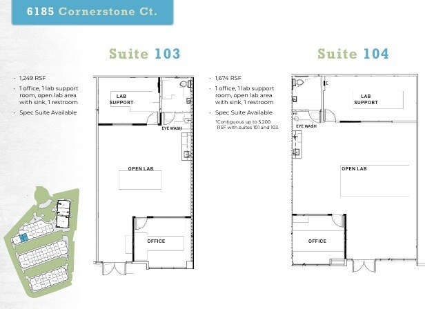 6185 Cornerstone Ct E, San Diego, CA for lease Floor Plan- Image 1 of 1