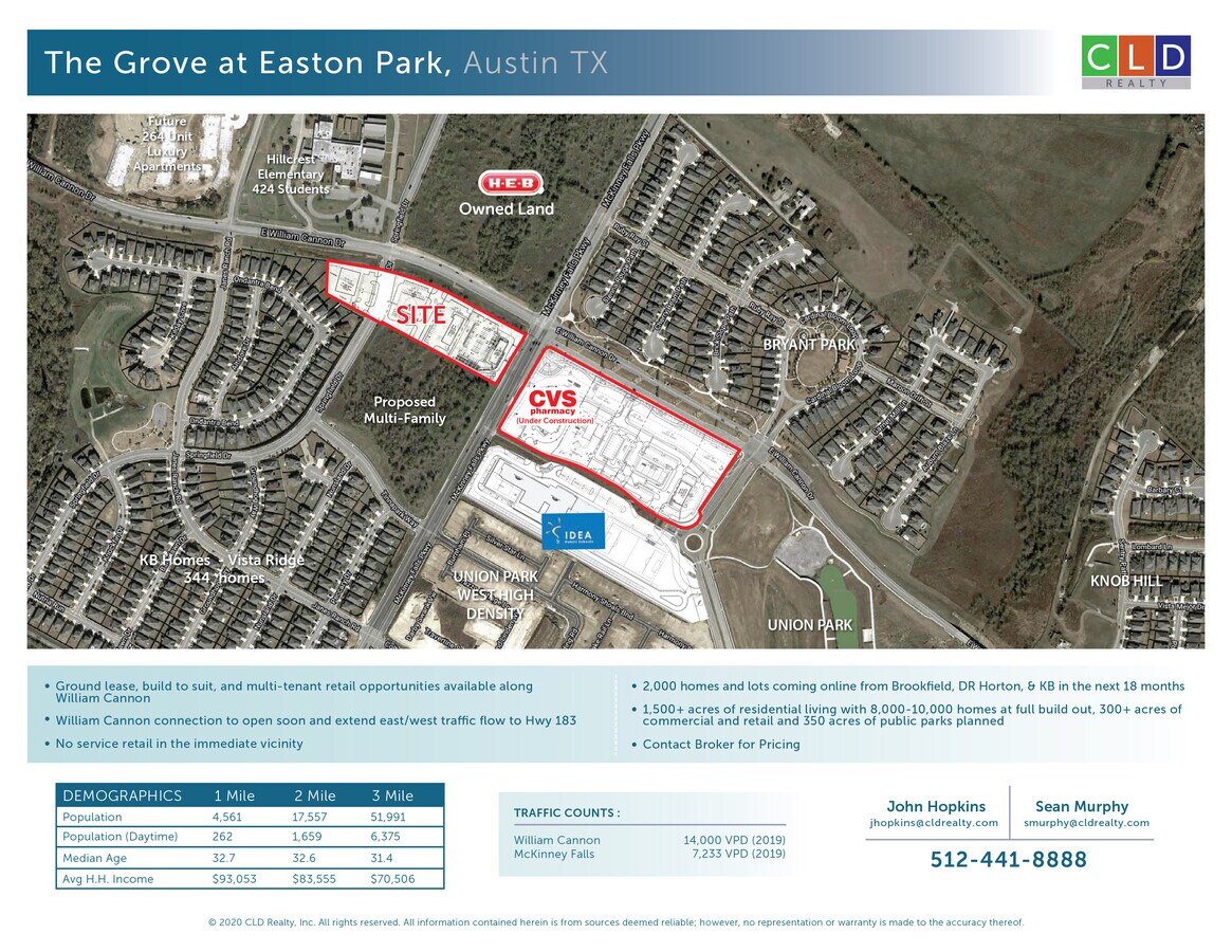 6903 McKinney Pky, Austin, TX 78744 Easton Park Pads and Retail Development