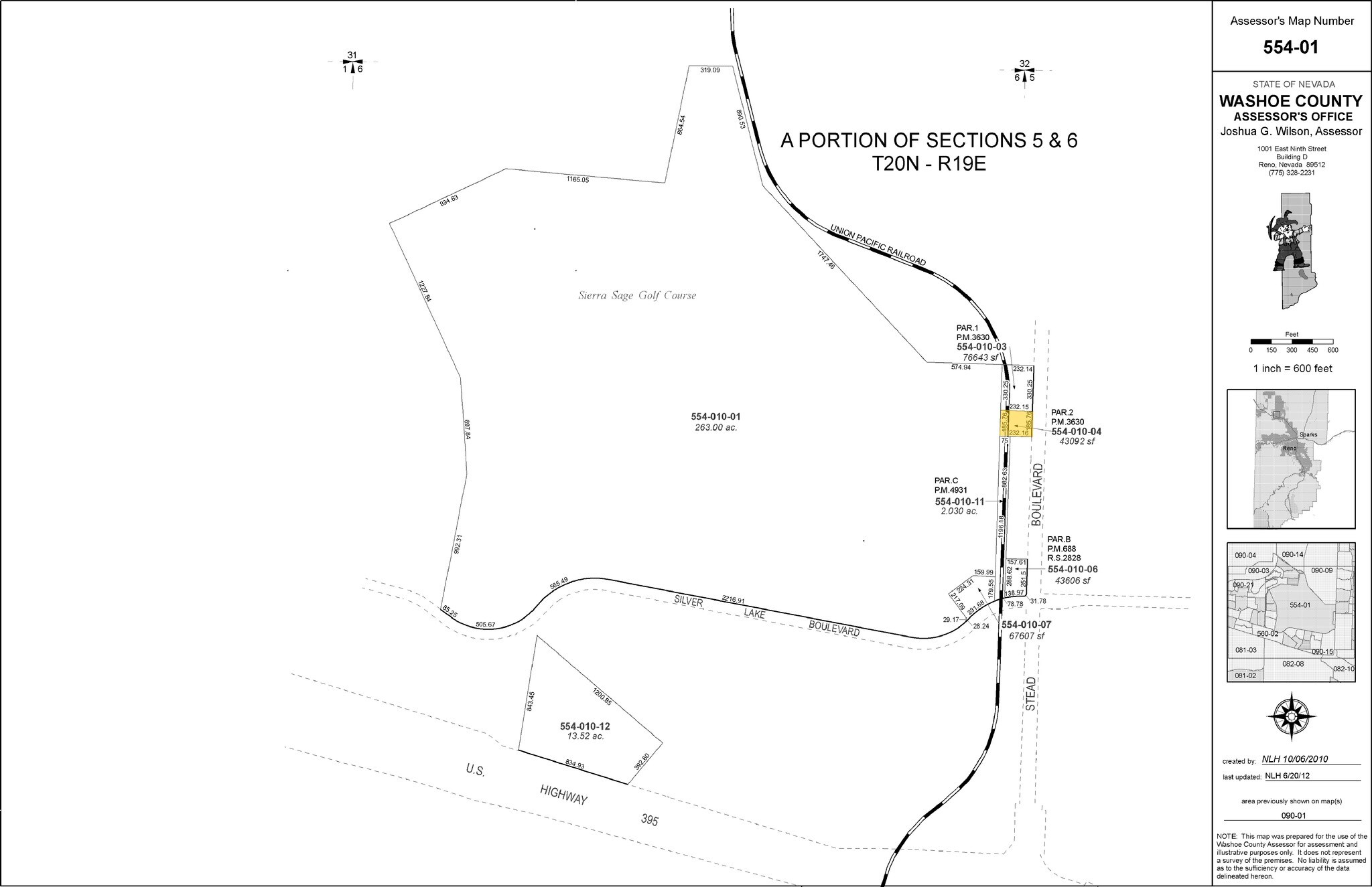 Stead Blvd, Reno, NV for sale Plat Map- Image 1 of 1