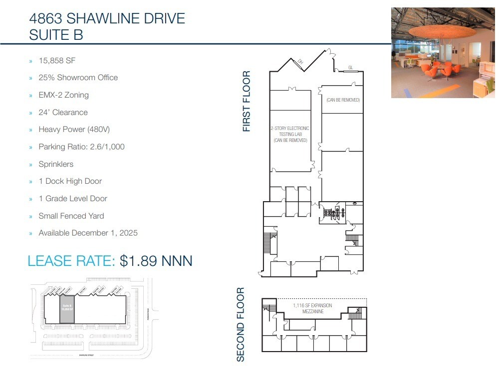 4863 Shawline St, San Diego, CA for lease Floor Plan- Image 1 of 1