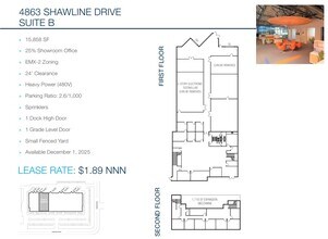 4863 Shawline St, San Diego, CA for lease Floor Plan- Image 1 of 1