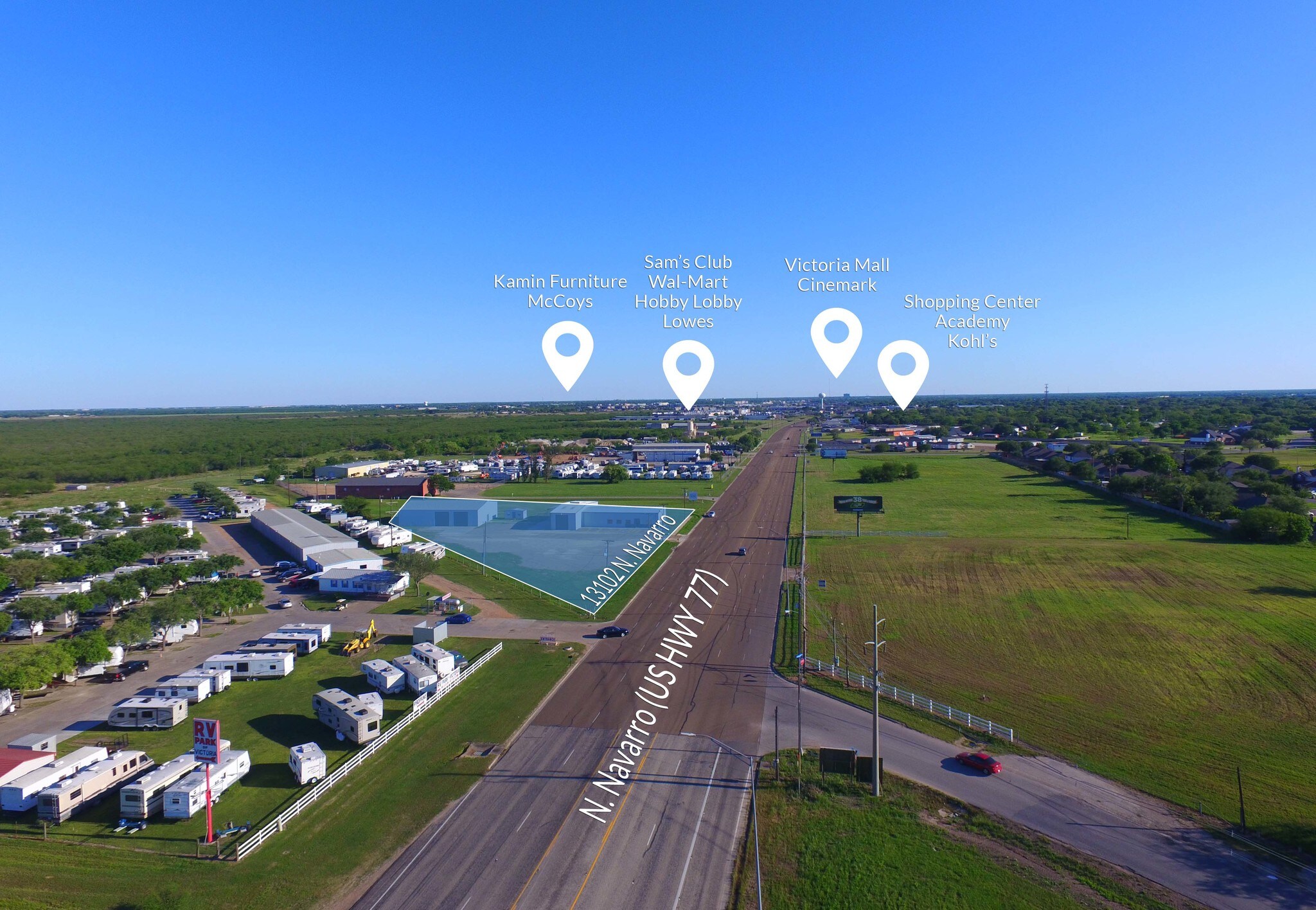 13102 N Navarro St, Victoria, TX for sale Aerial- Image 1 of 1