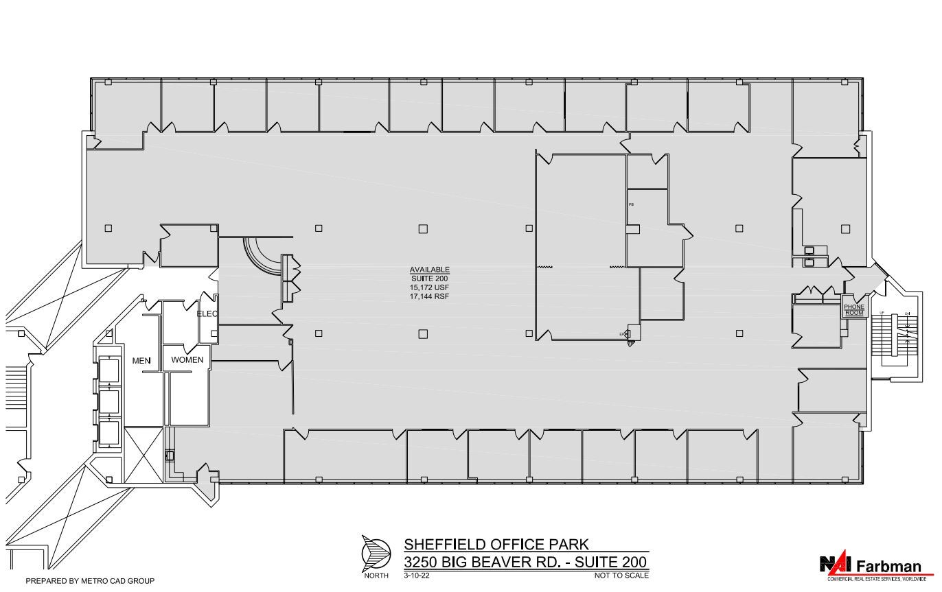 3310 W Big Beaver Rd, Troy, MI for lease Floor Plan- Image 1 of 1