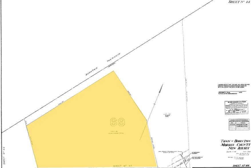 520-580 Myrtle Ave, Boonton, NJ for sale - Plat Map - Image 1 of 1