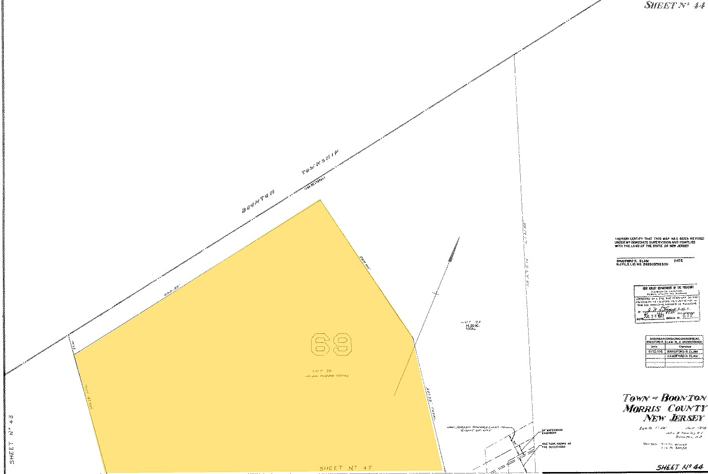 520-580 Myrtle Ave, Boonton, NJ for sale Plat Map- Image 1 of 1