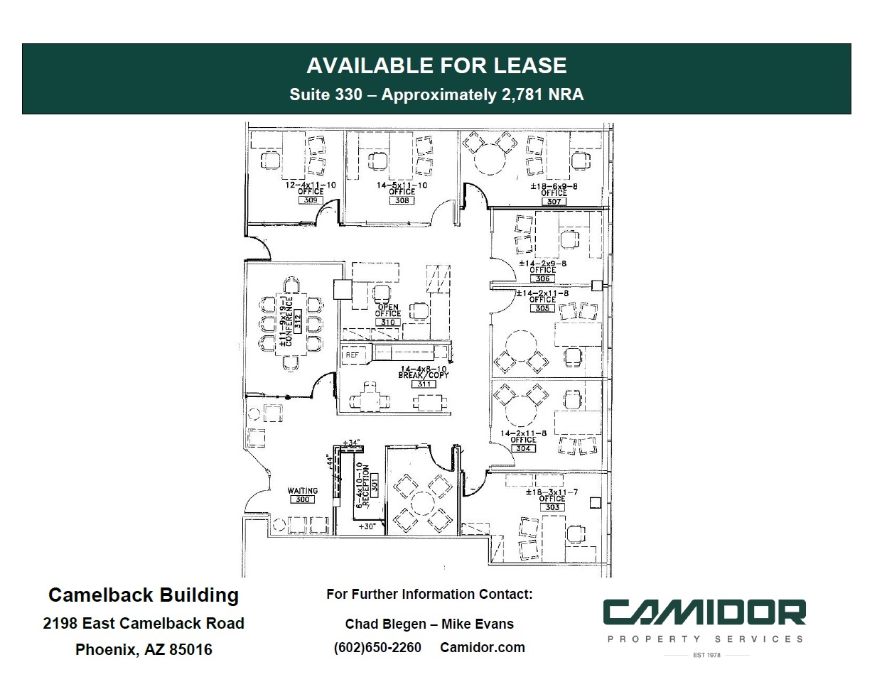 2198 E Camelback Rd, Phoenix, AZ for lease Floor Plan- Image 1 of 1