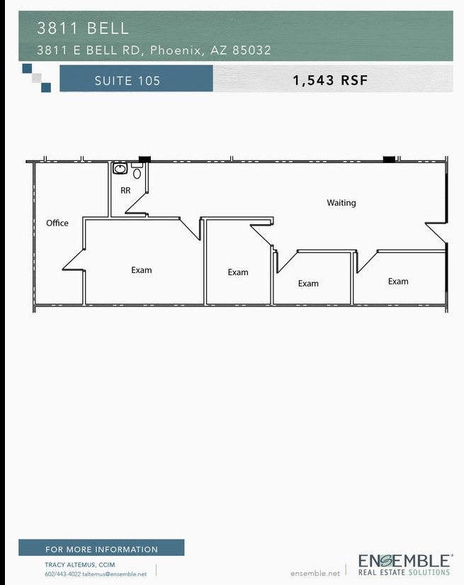 3811 E Bell Rd, Phoenix, AZ for lease Floor Plan- Image 1 of 1