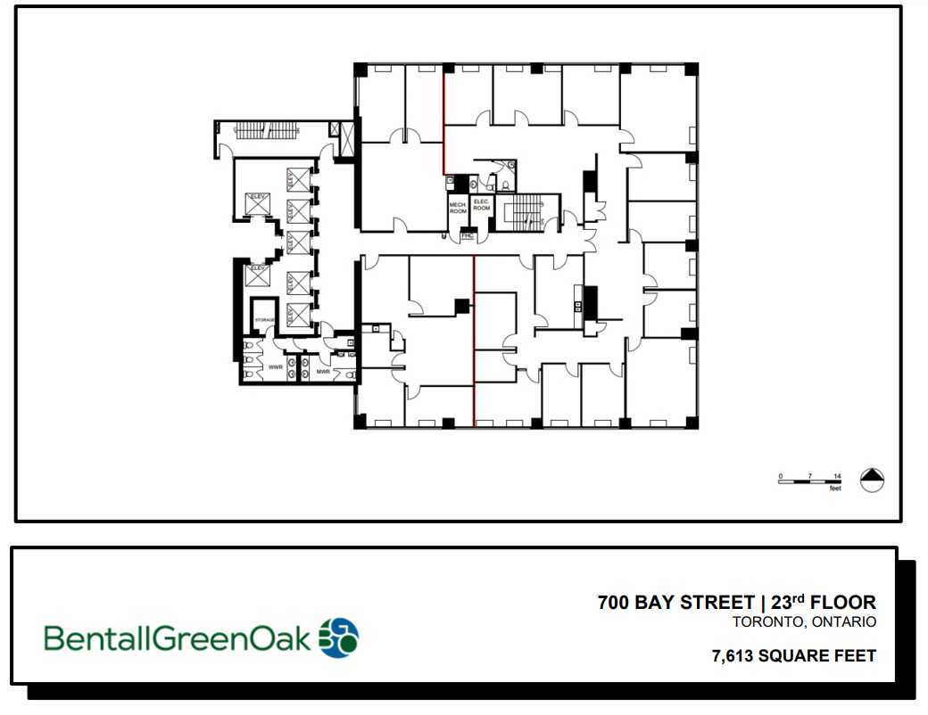 700 Bay St, Toronto, ON for lease Floor Plan- Image 1 of 1