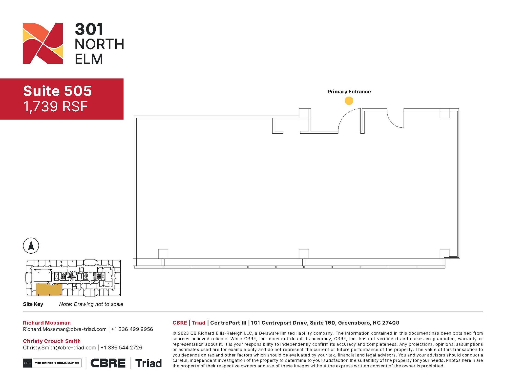 301 N Elm St, Greensboro, NC for lease Floor Plan- Image 1 of 1