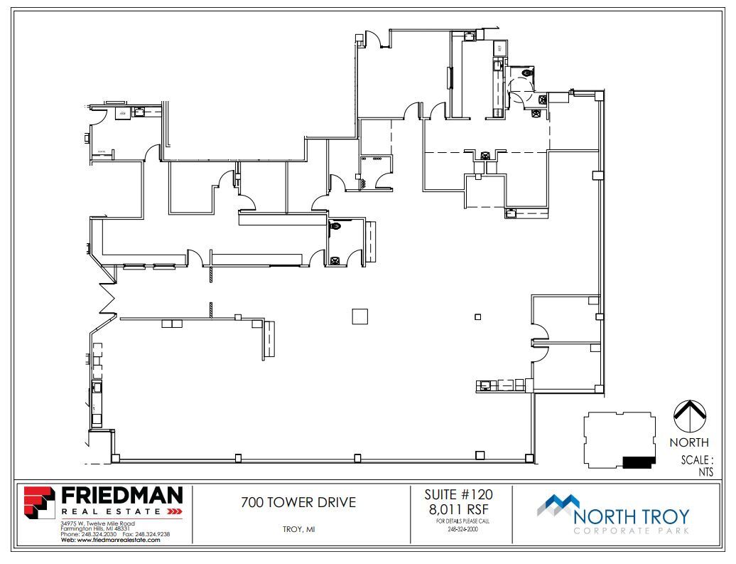 700 Tower Dr, Troy, MI for lease Floor Plan- Image 1 of 2