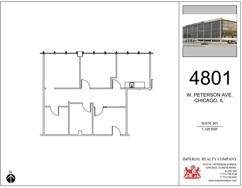 4801 W Peterson Ave, Chicago, IL for lease Floor Plan- Image 1 of 7