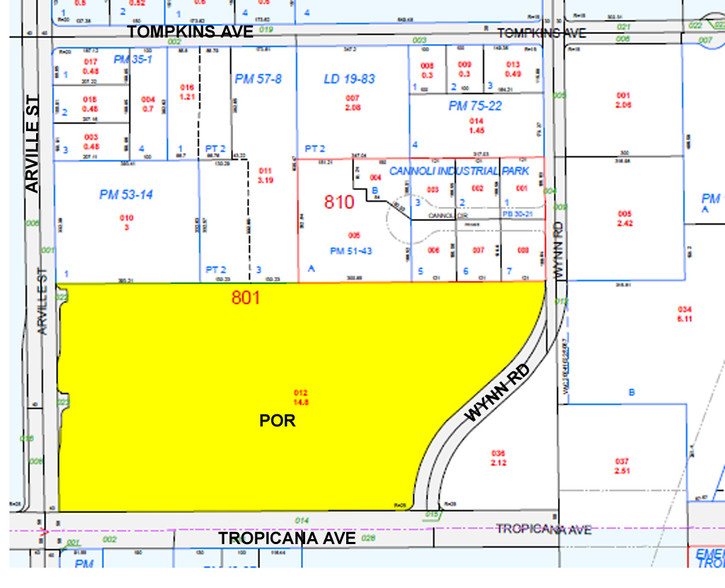 4300 W Tropicana Ave, Las Vegas, NV for lease - Plat Map - Image 2 of 5