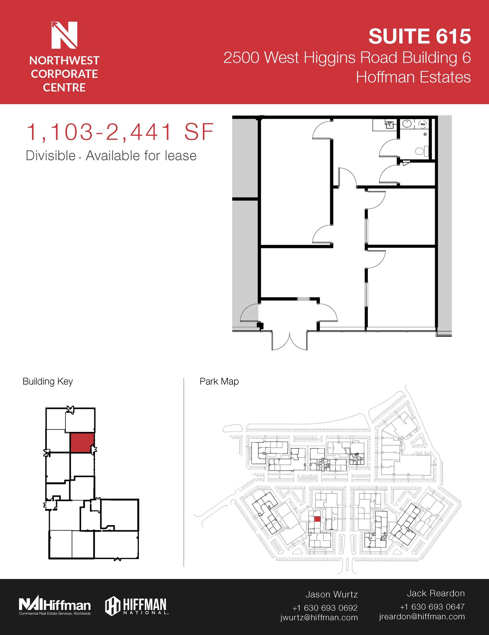 2500 W Higgins Rd, Hoffman Estates, IL for lease Floor Plan- Image 1 of 1