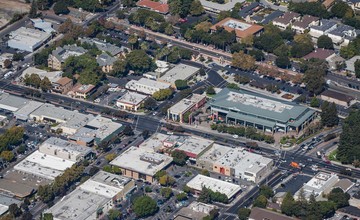 611-623 Santa Cruz Ave, Menlo Park, CA - aerial  map view