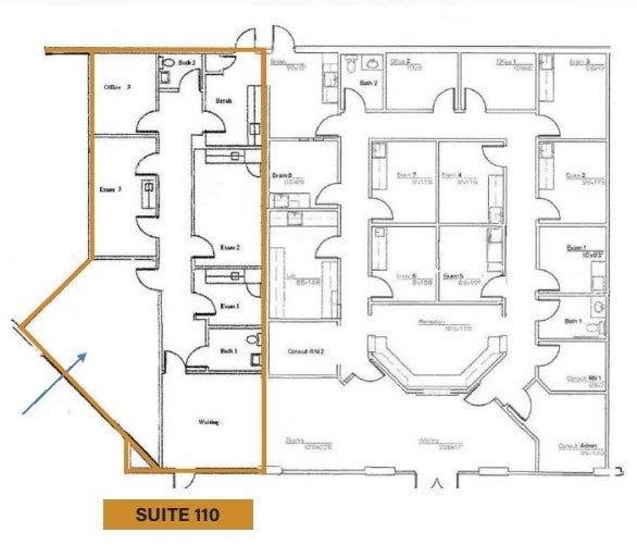 1134 E University Dr, Mesa, AZ for lease Floor Plan- Image 1 of 1