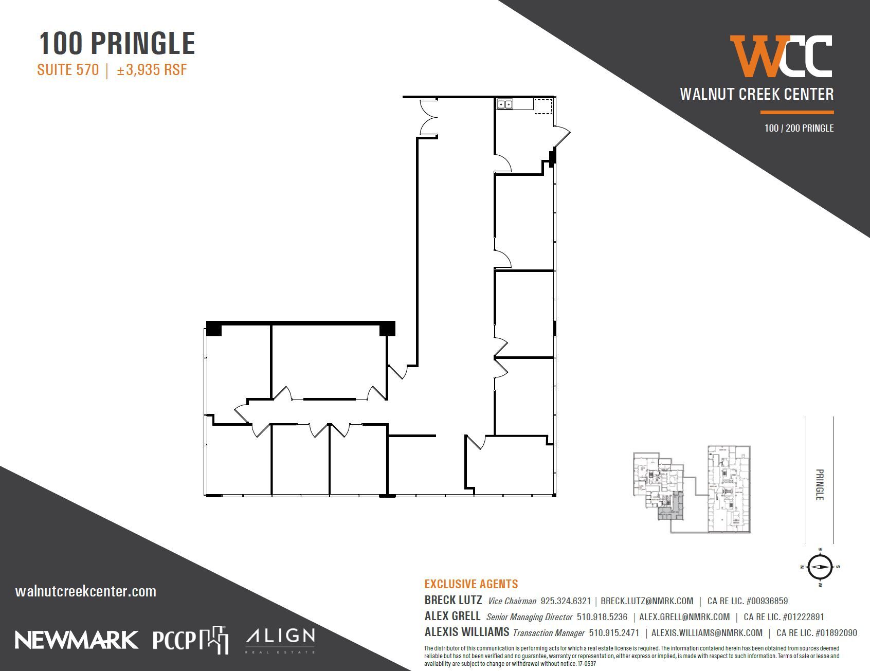 100 Pringle Ave, Walnut Creek, CA for lease Floor Plan- Image 1 of 1