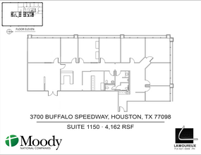 3700 Buffalo Speedway, Houston, TX for lease Floor Plan- Image 1 of 1