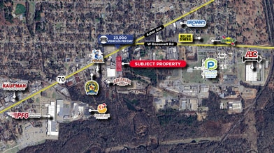 3007 S Elm St, Little Rock, AR - AERIAL map view