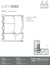 44 Montgomery St, San Francisco, CA for lease Floor Plan- Image 2 of 2