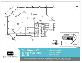 255 Queens Ave, London, ON for lease Floor Plan- Image 1 of 1