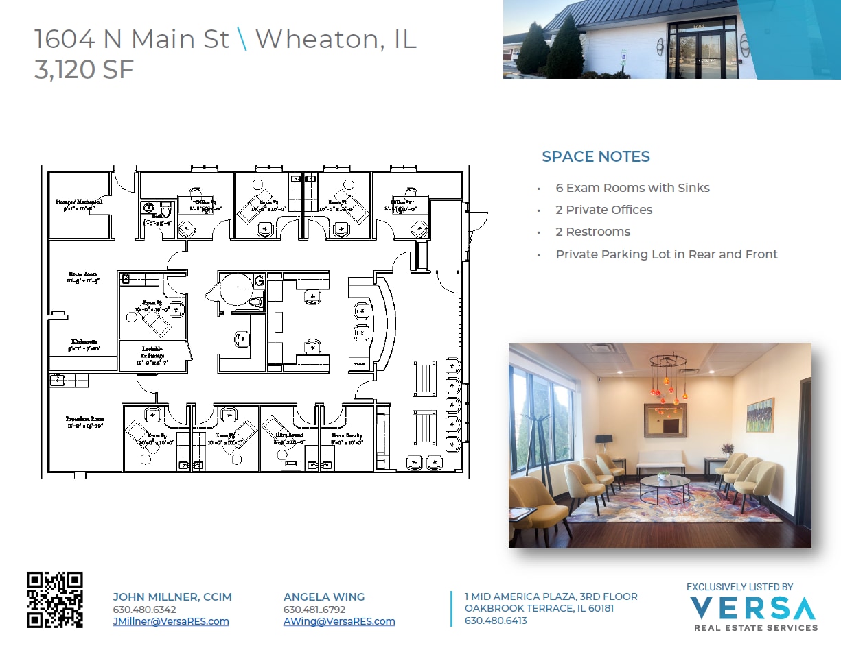1604 N Main St, Wheaton, IL for lease Floor Plan- Image 1 of 1