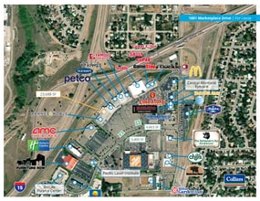 1601 Marketplace Dr, Great Falls, MT - AERIAL map view