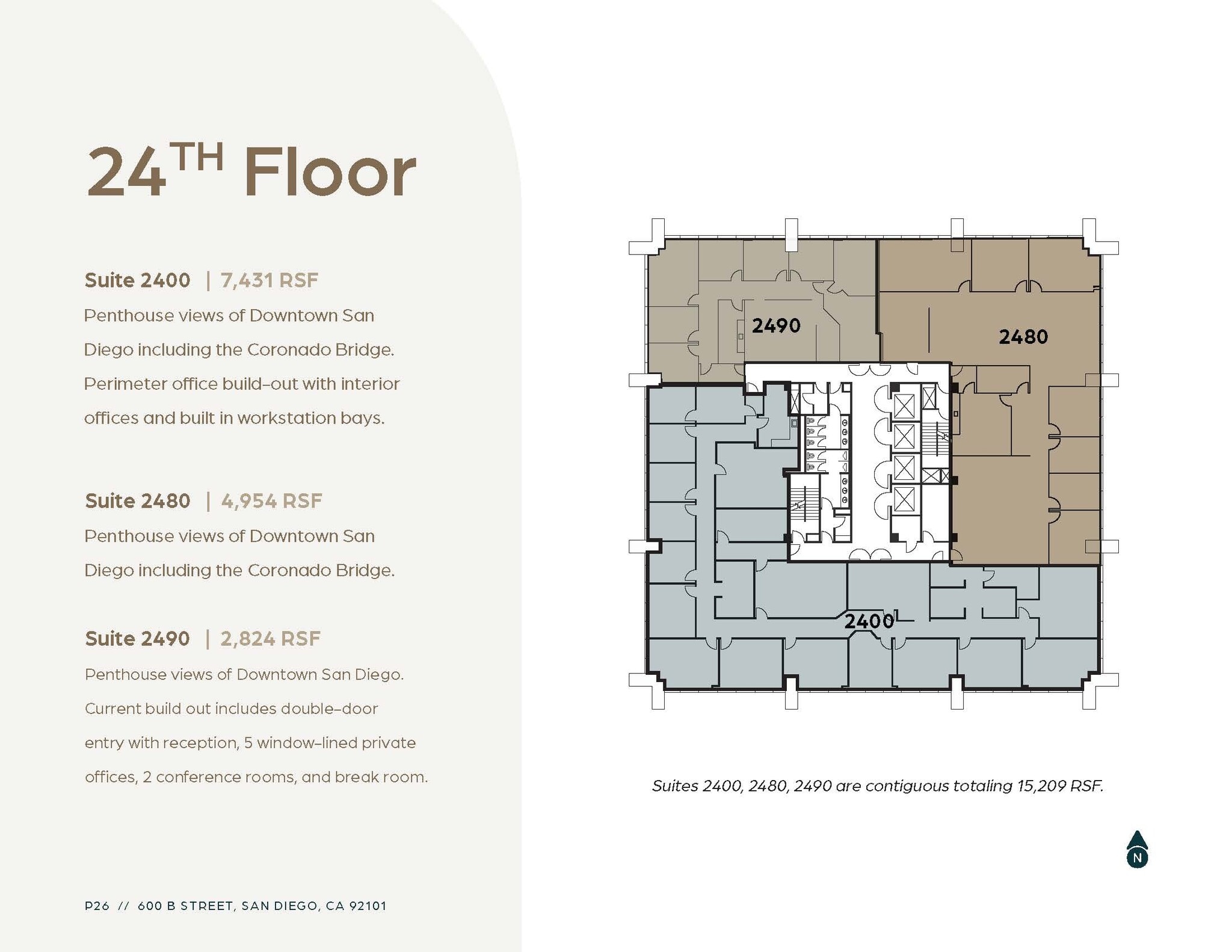 600 B St, San Diego, CA for lease Floor Plan- Image 1 of 1
