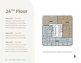 600 B St, San Diego, CA for lease Floor Plan- Image 1 of 1