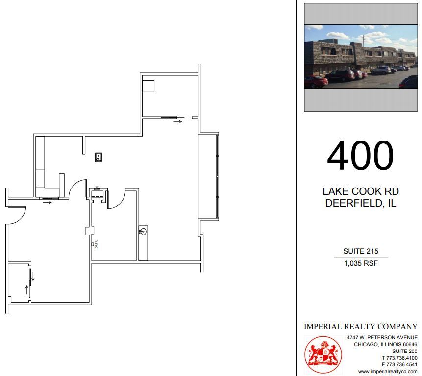 400 Lake Cook Rd, Deerfield, IL for lease Floor Plan- Image 1 of 4