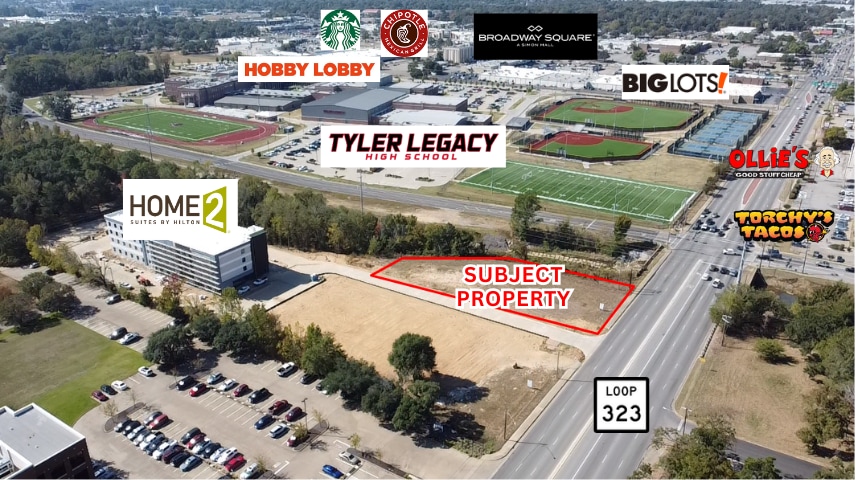 601 ESE Loop 323 loop, Tyler, TX for sale - Aerial - Image 1 of 4