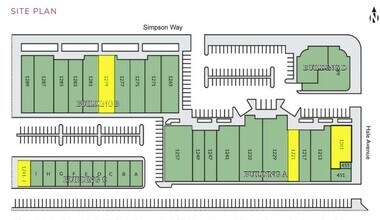 1291 Simpson Way, Escondido, CA for lease Site Plan- Image 2 of 2