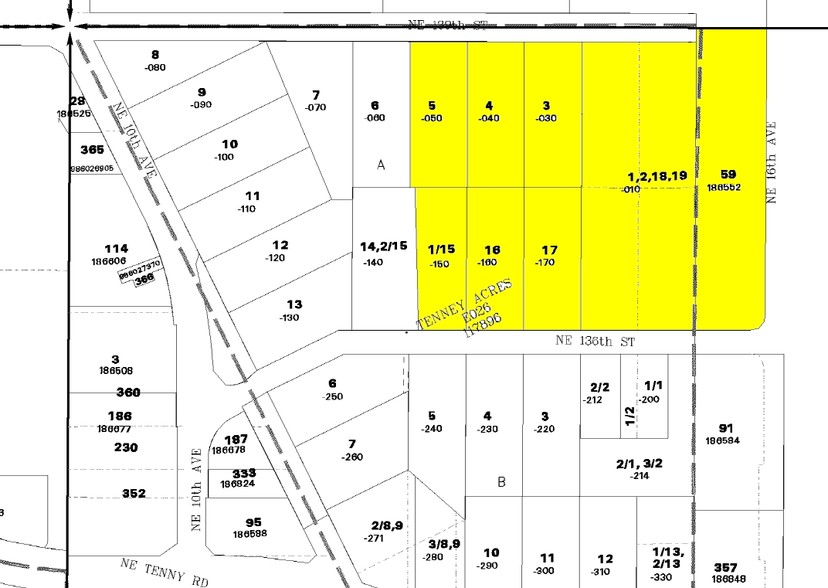 NE 136th & 16th Ave, Vancouver, WA for sale - Plat Map - Image 2 of 6