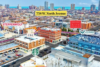 758 W North Ave, Chicago, IL - AERIAL  map view