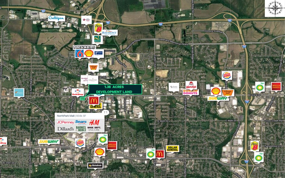 W 53rd Street & Sheridan Street, Davenport, IA for sale - Aerial - Image 2 of 2