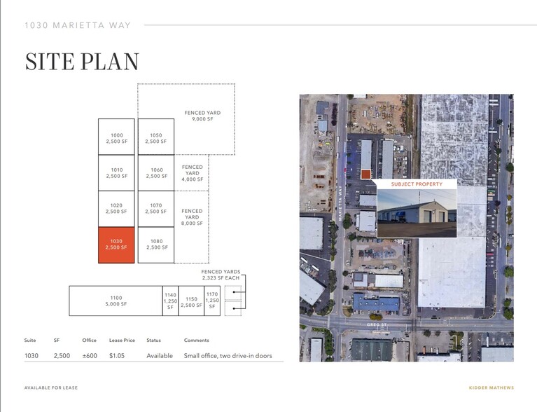 1030 Marietta Way, Sparks, NV for lease - Site Plan - Image 2 of 4