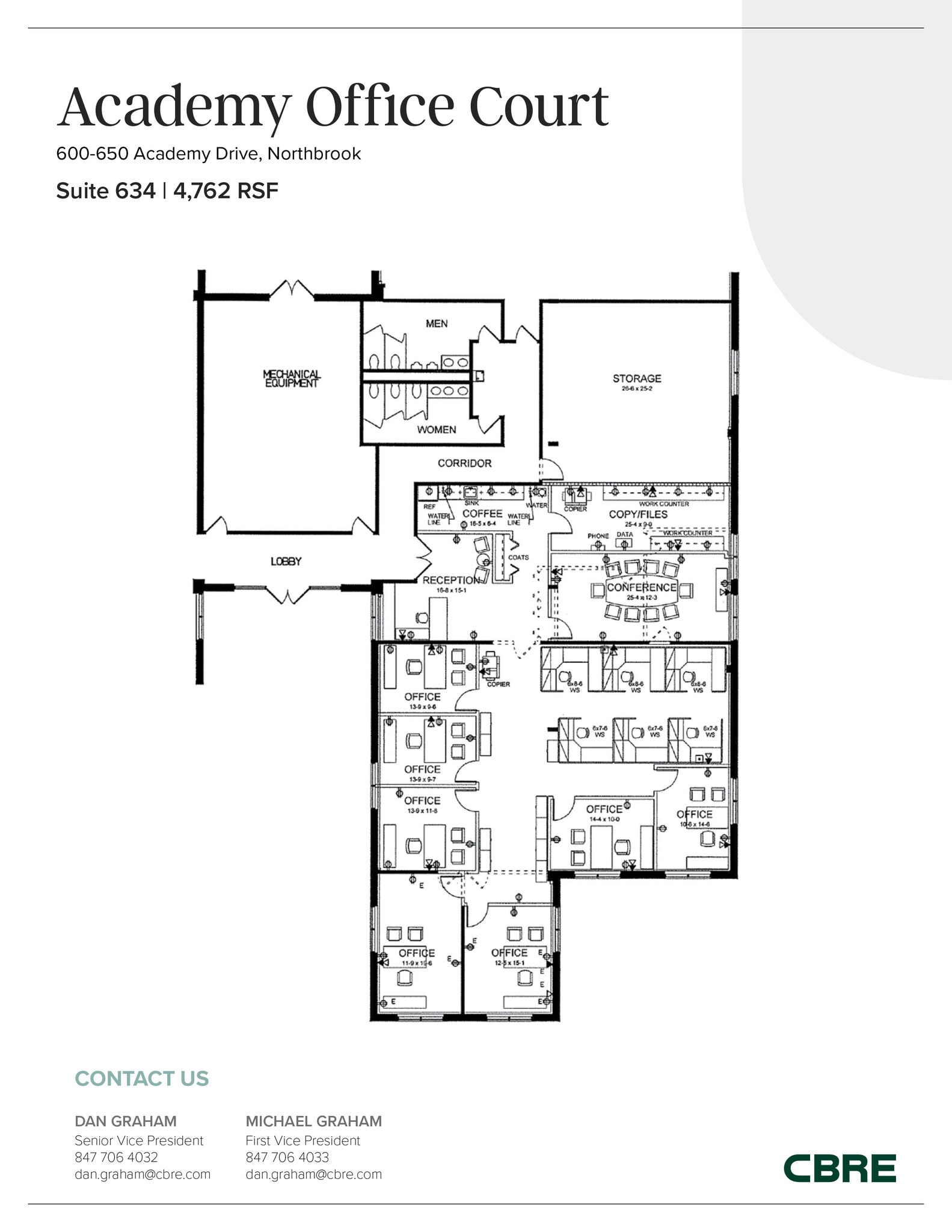 600-650 Academy Dr, Northbrook, IL for lease Floor Plan- Image 1 of 2