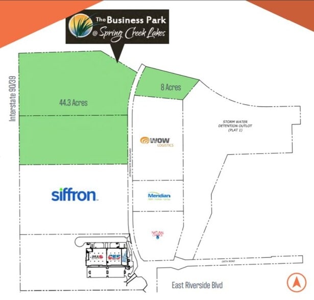 E Riverside & Jane Addams Tollway, Loves Park, IL for lease - Site Plan - Image 2 of 2