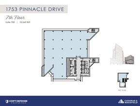 1753 Pinnacle Dr, McLean, VA for lease Floor Plan- Image 1 of 1