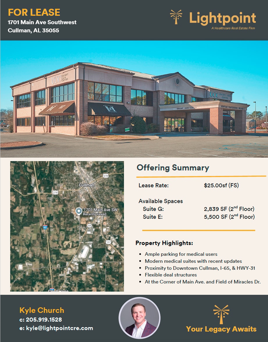 1701 Main Ave SW, Cullman, AL for lease Primary Photo- Image 1 of 4