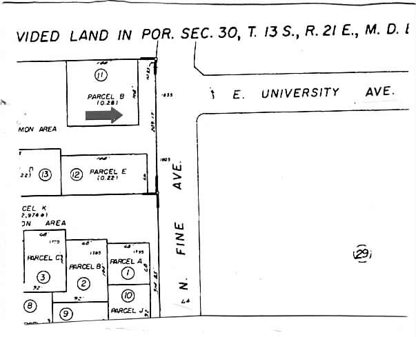 1835 N Fine Ave, Fresno, CA for sale - Plat Map - Image 3 of 6