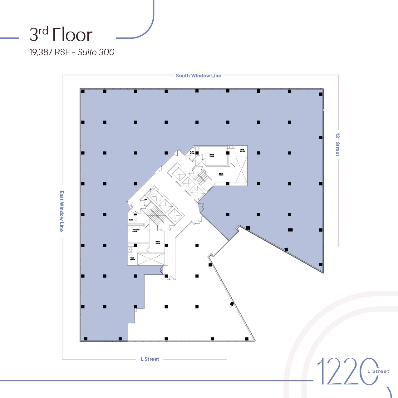 1220 L St NW, Washington, DC for lease Floor Plan- Image 1 of 1