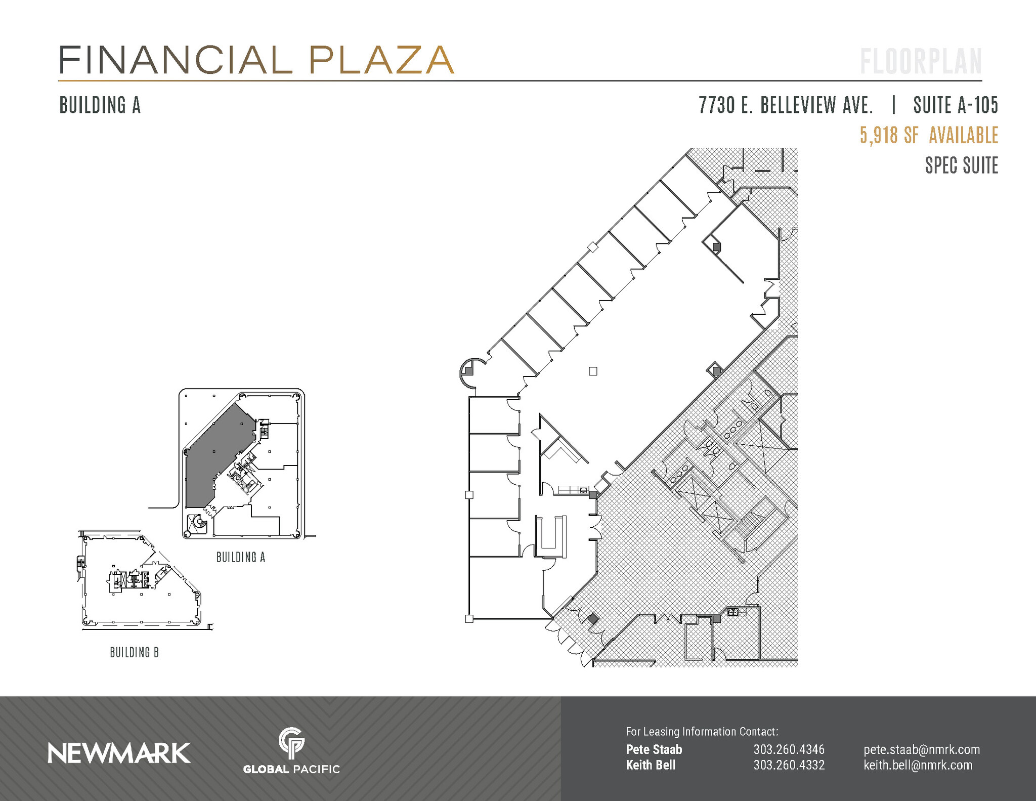 7730 E Belleview Ave, Greenwood Village, CO for lease Floor Plan- Image 1 of 2