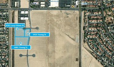 Crossroads Business park, Bakersfield, CA - aerial  map view