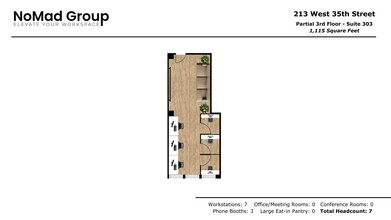 213 W 35th St, New York, NY for lease Floor Plan- Image 1 of 8