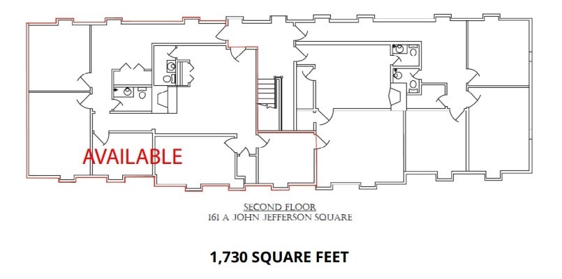 161-A John Jefferson Rd, Williamsburg, VA for lease - Floor Plan - Image 3 of 3