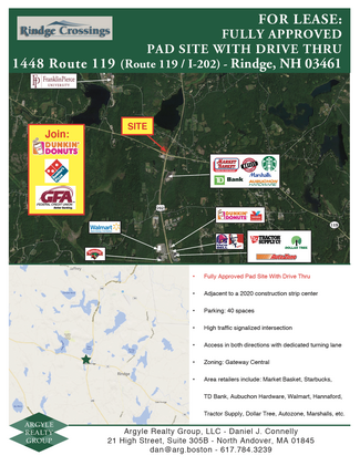 More details for 119 Corner Of Rte 119 &, Rindge, NH - Land for Lease