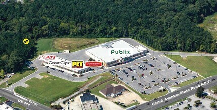 Rainbow Dr, Rainbow City, AL - AERIAL  map view