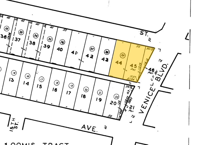1451-1459 Venice Blvd, Los Angeles, CA for lease - Plat Map - Image 2 of 6