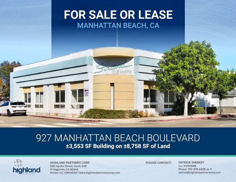 927 Manhattan Beach Blvd, Manhattan Beach, CA for sale - Building Photo - Image 1 of 16