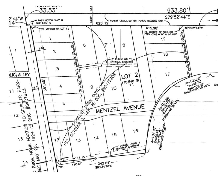 9991 Irving Park Rd, Schiller Park, IL for sale - Plat Map - Image 2 of 2